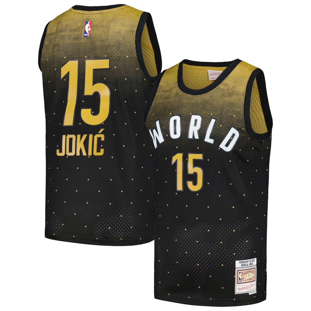 Nikola Jokic 2016 NBA Rising Stars Challenge Mitchell & Ness Hardwood Classics Swingman Jersey - Black Team Jersey Sports Fan Apparel