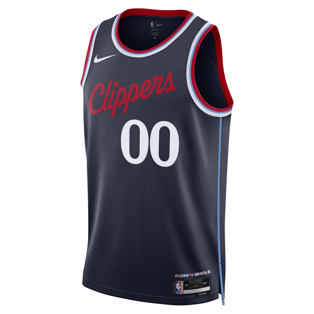 LA Clippers Nike Unisex Swingman Custom Jersey - Icon Edition - Navy Team Jersey Sports Fan Apparel