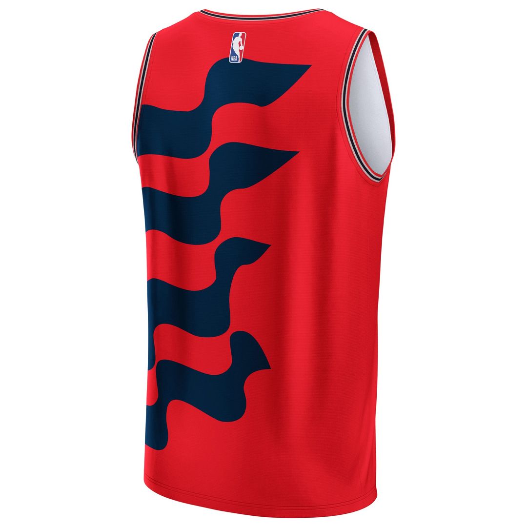 Washington Wizards NBA & KidSuper Studios by Fanatics Unisex Hometown Jersey - Red Team Jersey Sports Fan Apparel