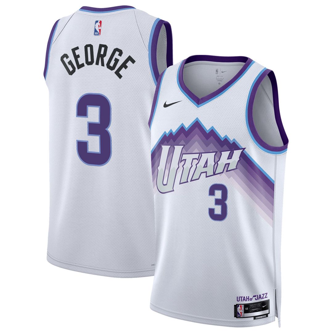 Utah Jazz Keyonte George Nike Unisex Swingman Jersey - Association Edition - White Team Jersey Sports Fan Apparel