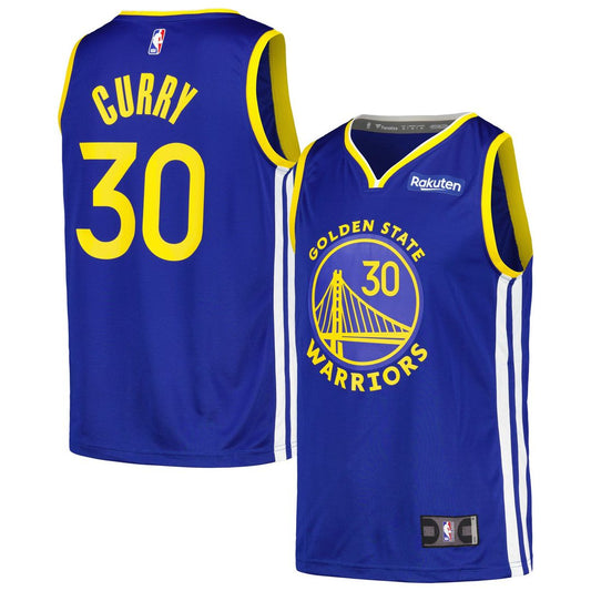 Golden State Warriors Stephen Curry Fanatics Fast Break Player Badge Jersey - Royal Team Jersey Sports Fan Apparel