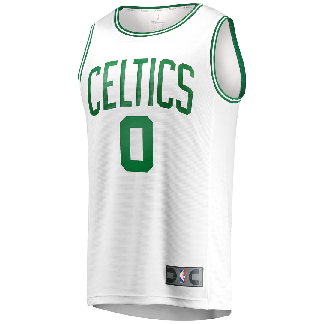 Boston Celtics Jayson Tatum Fanatics Fast Break Replica Away Jersey White - Association Edition Team Jersey Sports Fan Apparel