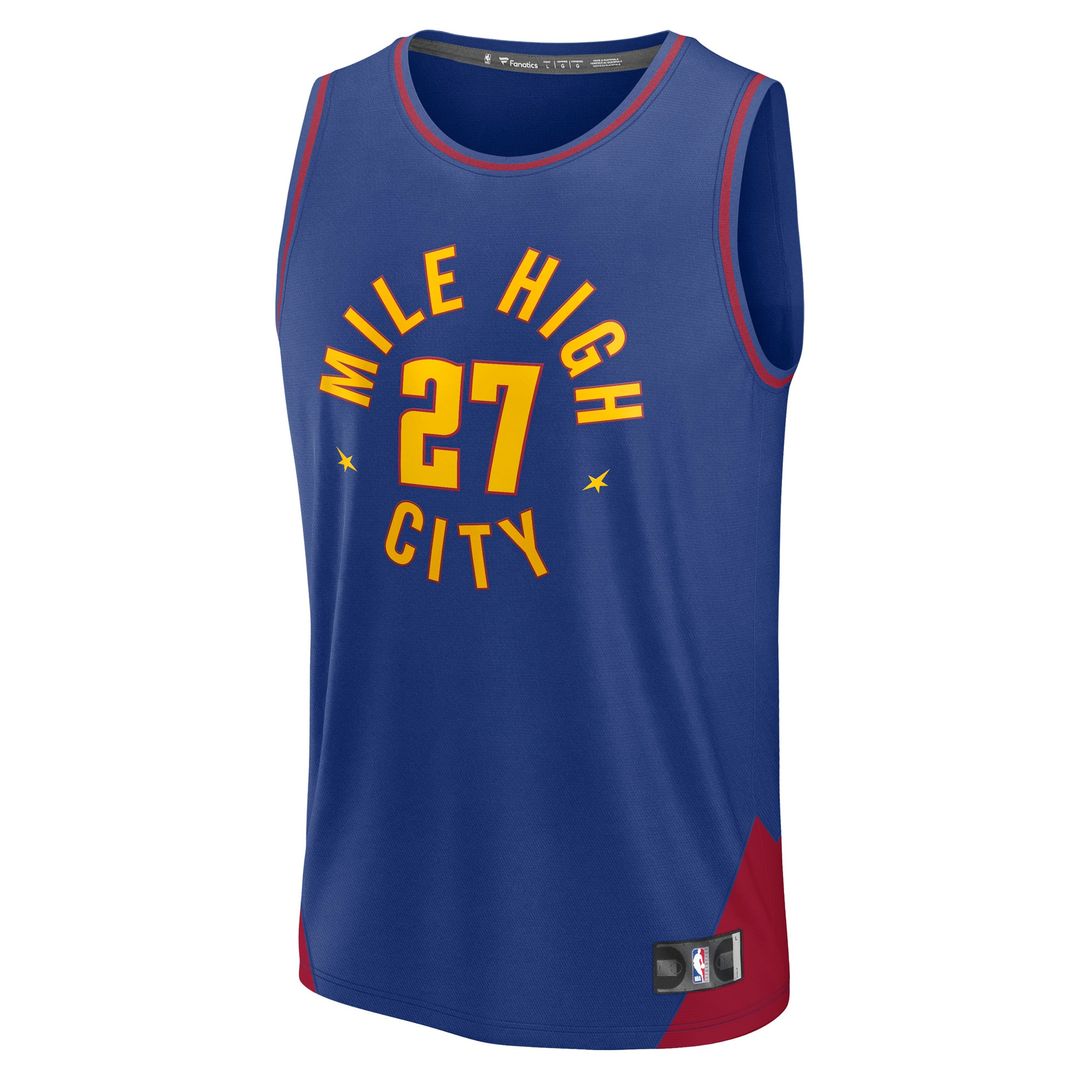 Denver Nuggets Jamal Murray Fanatics Fast Break Replica Player Jersey - Statement Edition - Blue Team Jersey Sports Fan Apparel