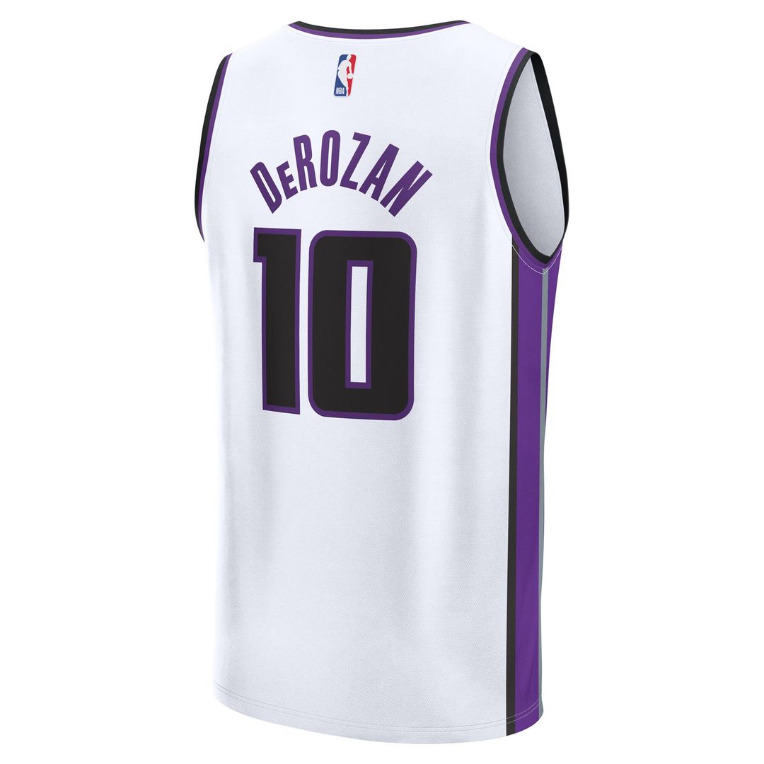 Sacramento Kings DeMar DeRozan Fanatics Youth Fast Break Replica Player Jersey - Association Edition - White Team Jersey Sports Fan Apparel