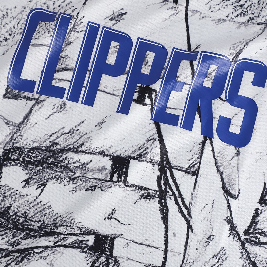 LA Clippers NBA & KidSuper Studios by Fanatics Unisex Hometown Jersey - Gray Team Jersey Sports Fan Apparel