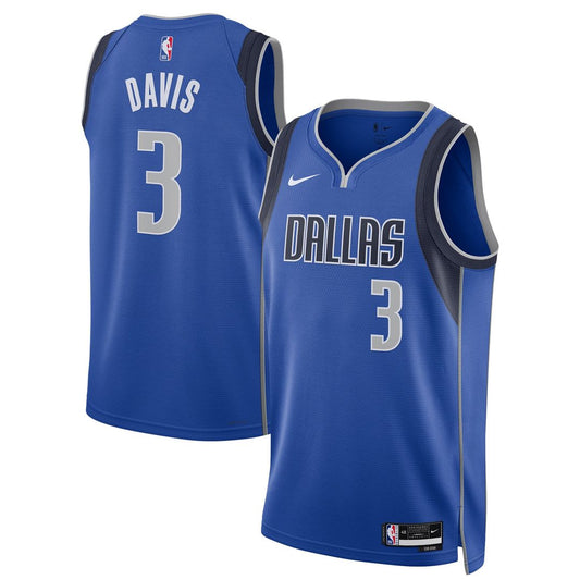 Dallas Mavericks Anthony Davis Nike Unisex Swingman Player Jersey - Icon Edition - Blue Team Jersey Sports Fan Apparel