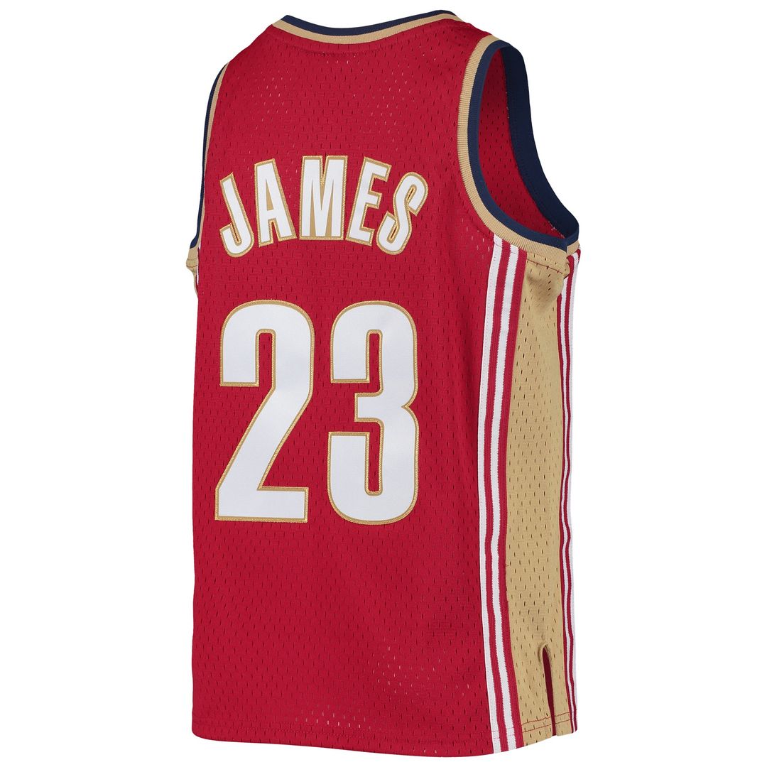 Cleveland Cavaliers LeBron James Mitchell & Ness Youth 2008 - 09 Hardwood Classics Swingman Jersey - Navy Team Jersey Sports Fan Apparel