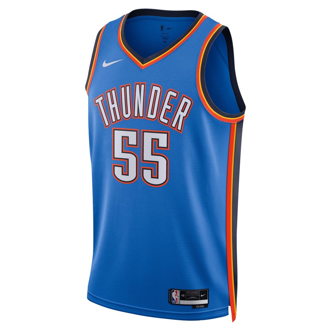 Oklahoma City Thunder Isaiah Hartenstein Nike Unisex Swingman Jersey - Icon Edition - Blue Team Jersey Sports Fan Apparel