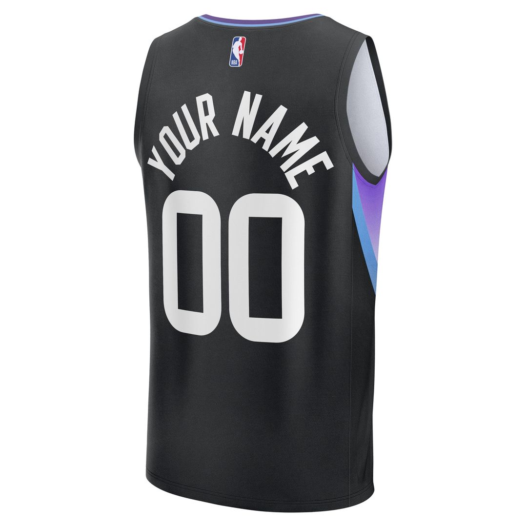Utah Jazz Fanatics Fast Break Replica Custom Jersey - Purple - Icon Edition Team Jersey Sports Fan Apparel