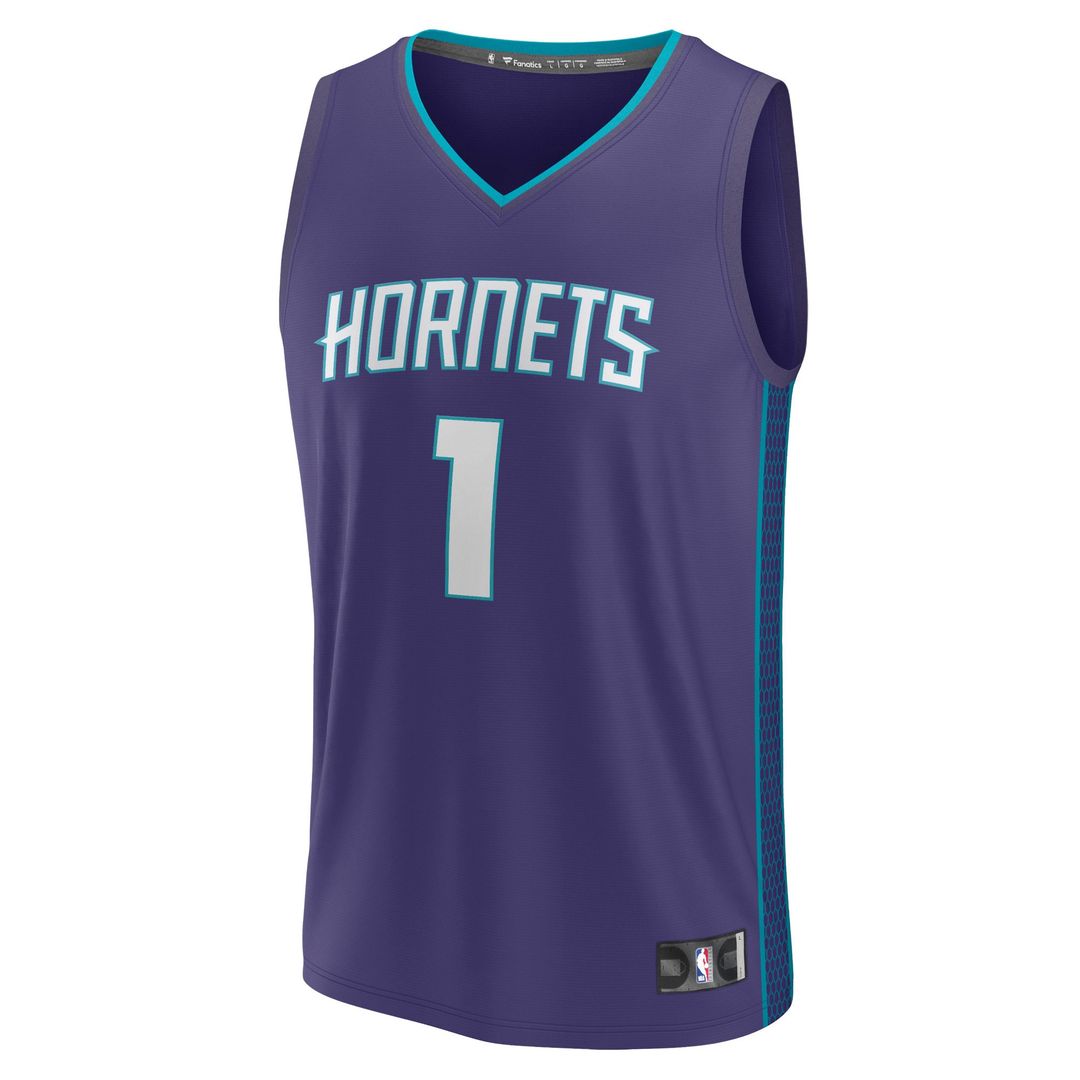 Charlotte Hornets LaMelo Ball Fanatics Fast Break Replica Player Jersey - Statement Edition - Purple Team Jersey Sports Fan Apparel