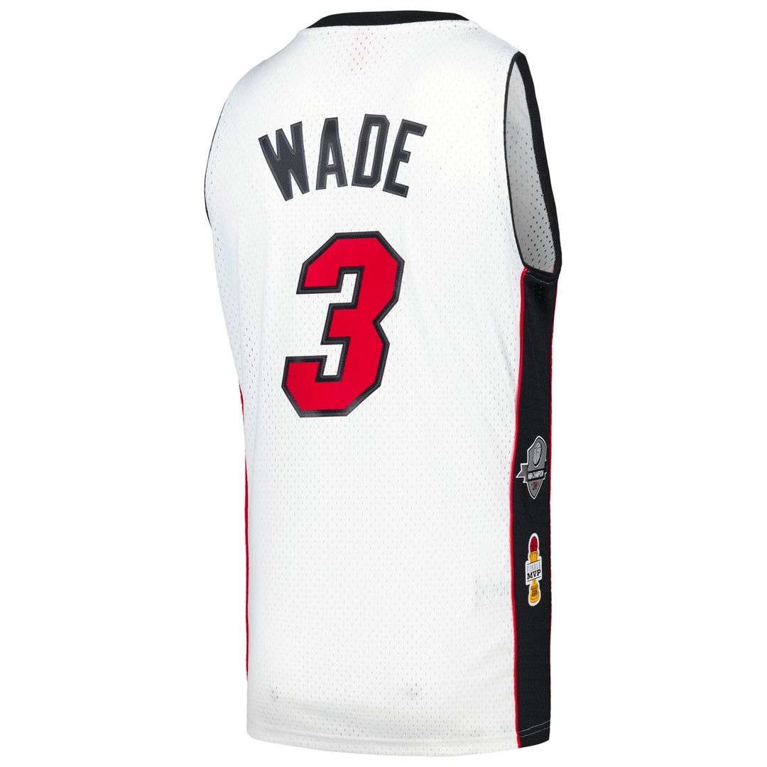 Miami Heat Dwyane Wade Mitchell & Ness Unisex Hall of Fame Class of 2023 Throwback Swingman Jersey - White Team Jersey Sports Fan Apparel
