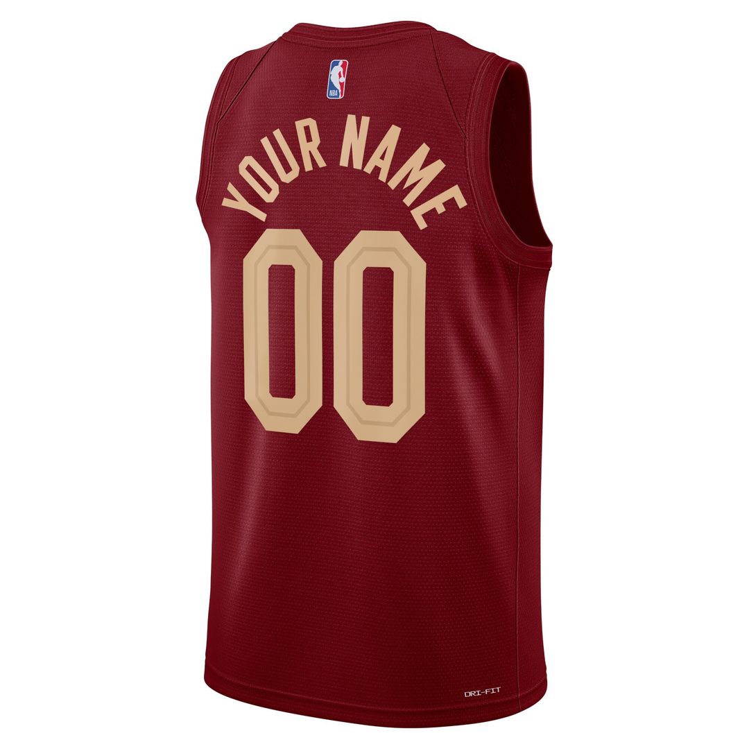 Cleveland Cavaliers Nike Unisex Swingman Custom Jersey Burgundy - Icon Edition Team Jersey Sports Fan Apparel