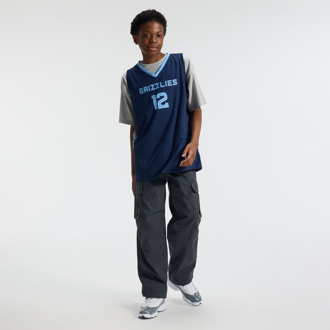 Memphis Grizzlies Ja Morant Fanatics Youth Fast Break Replica Player Jersey - Icon Edition - Navy Team Jersey Sports Fan Apparel