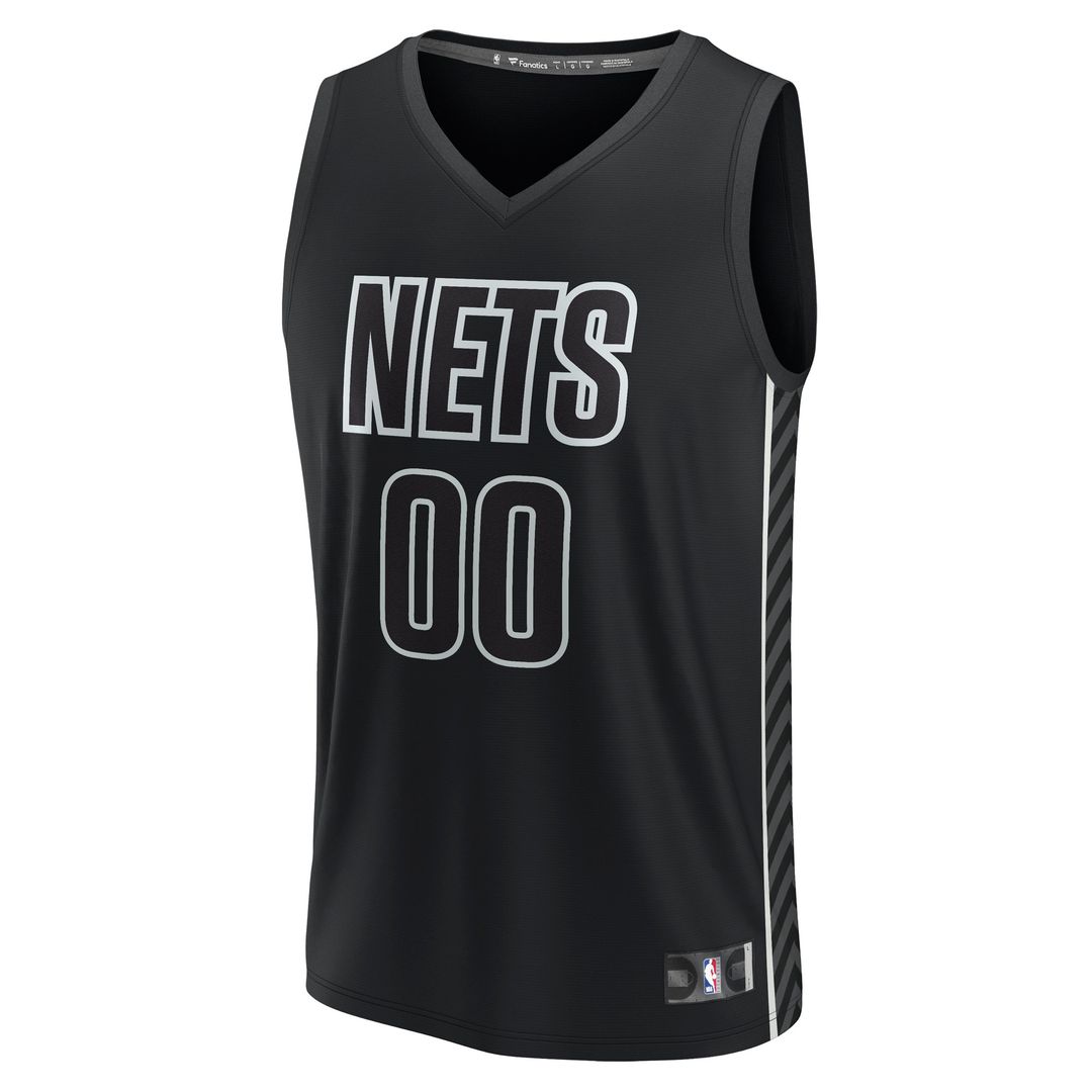Brooklyn Nets Fanatics Custom Fast Break Jersey - Statement Edition - Black Team Jersey Sports Fan Apparel