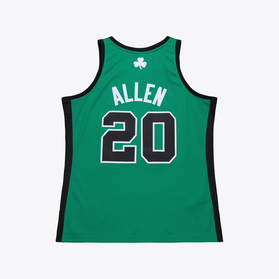 Boston Celtics Ray Allen Mitchell & Ness 2007 - 08 Hardwood Classics Authentic Jersey - Kelly Green Team Jersey Sports Fan Apparel