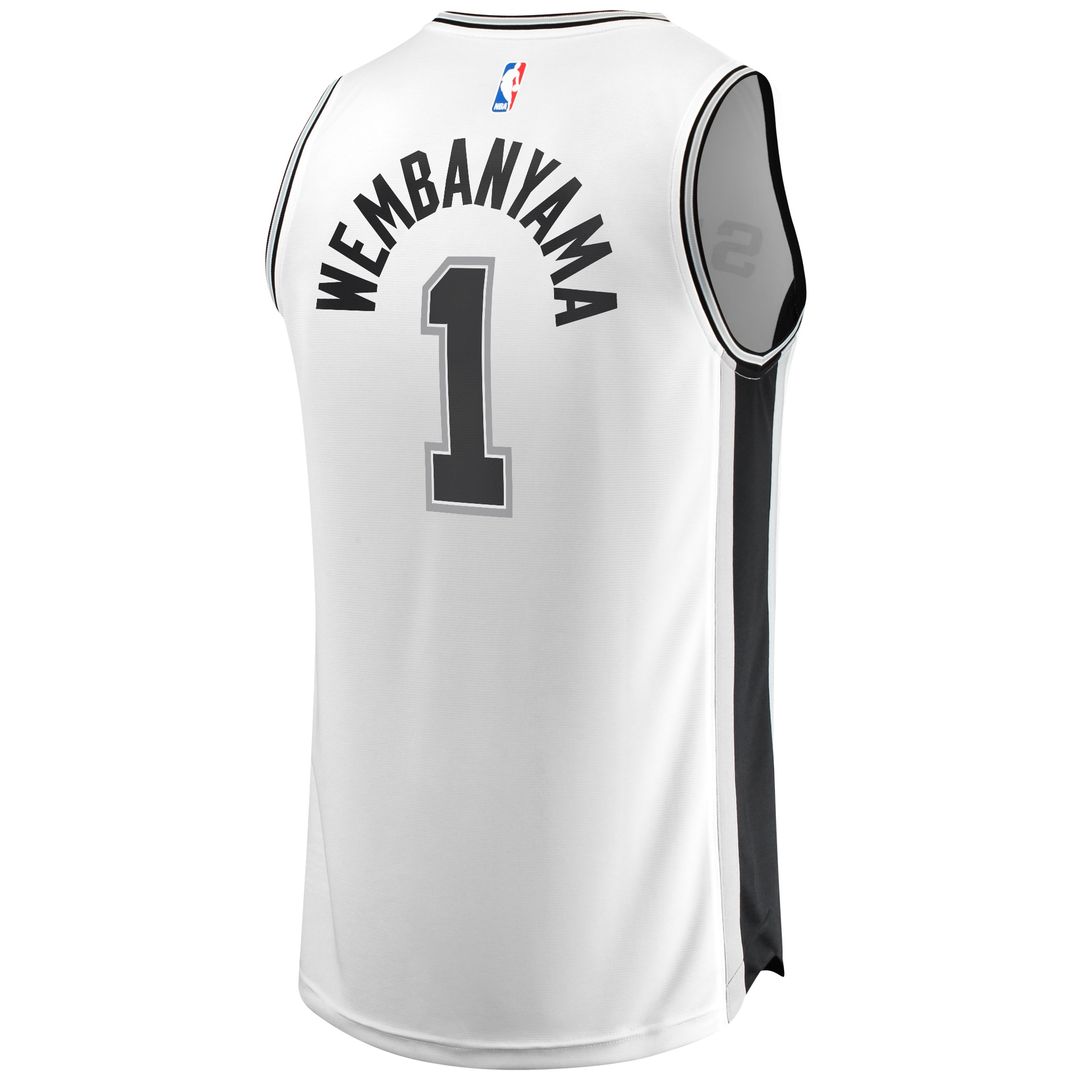 San Antonio Spurs Victor Wembanyama Fanatics Youth Fast Break Replica Player Jersey - Icon Edition - Black Team Jersey Sports Fan Apparel