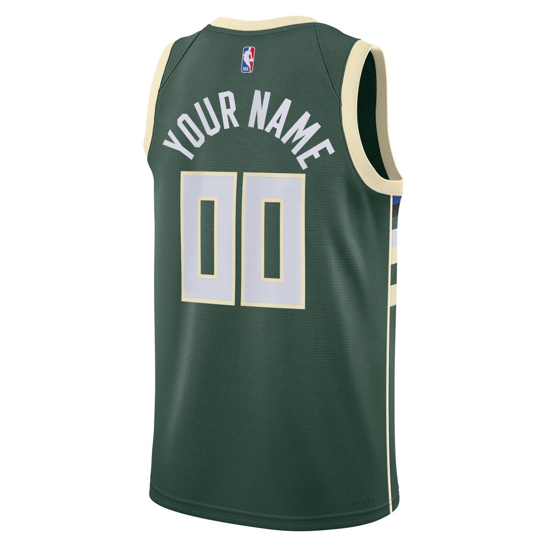 Milwaukee Bucks Nike Unisex Swingman Custom Jersey White - Association Edition Team Jersey Sports Fan Apparel