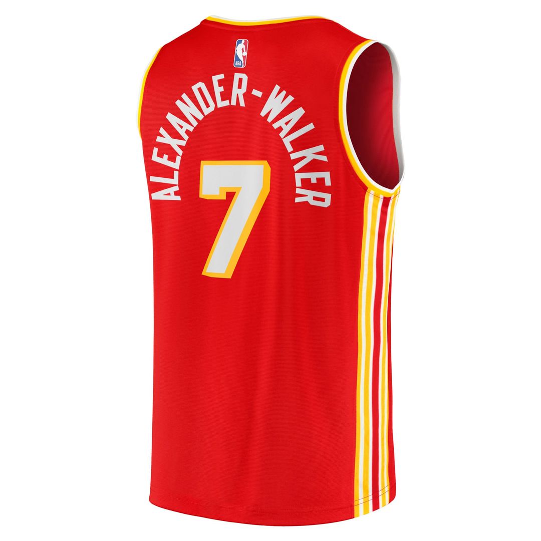 Atlanta Hawks Nickeil Alexander - Walker Fanatics Fast Break Replica Jersey - Red - Icon Edition Team Jersey Sports Fan Apparel