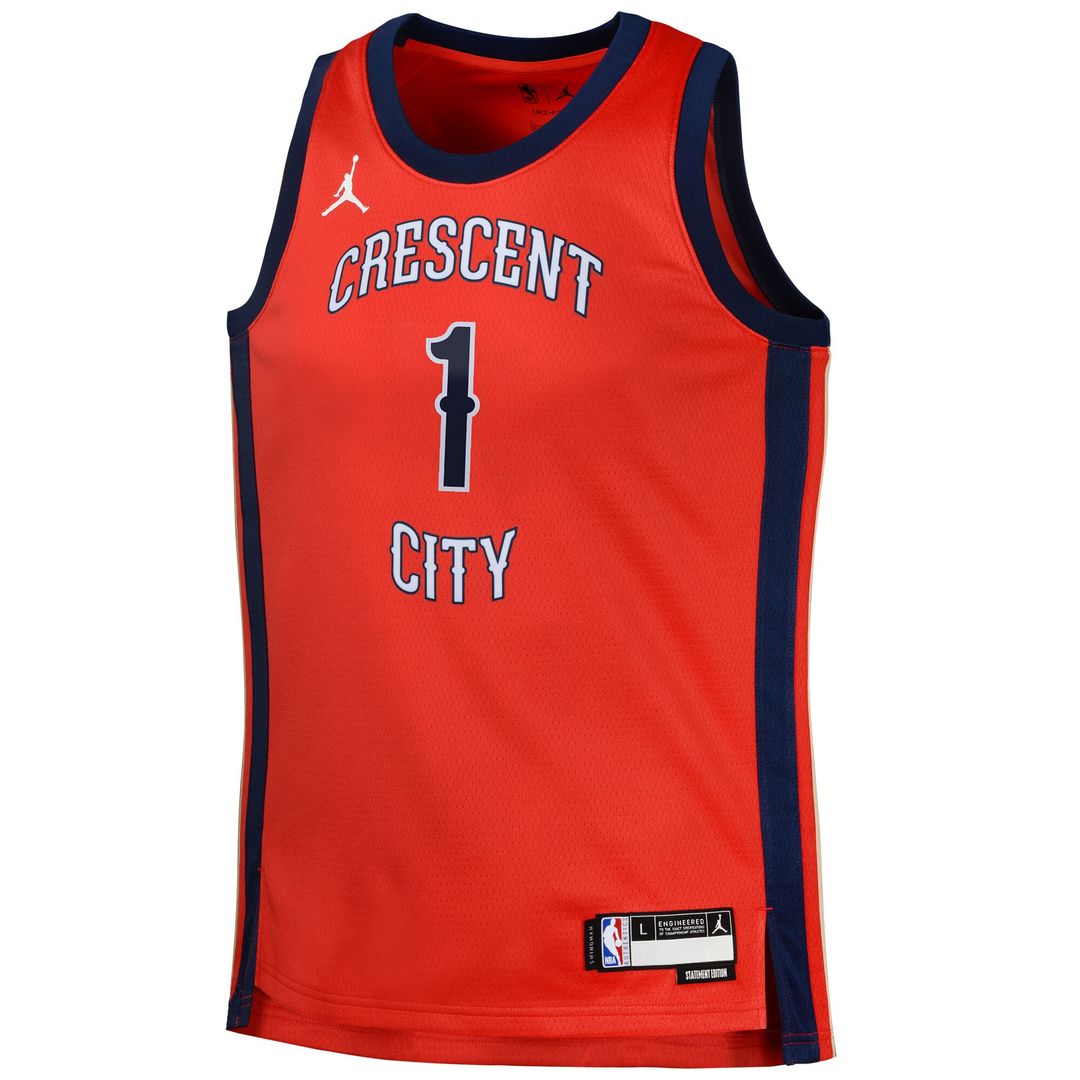 New Orleans Pelicans Zion Williamson Jordan Brand Swingman Jersey Statement - Red Team Jersey Sports Fan Apparel
