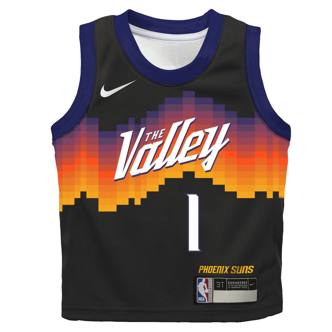 Phoenix Suns Devin Booker Nike Infant 2025/26 City Edition Swingman Jersey - Black Team Jersey Sports Fan Apparel