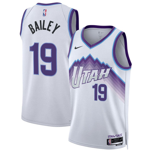 Utah Jazz Ace Bailey Nike Unisex Swingman Jersey - Association Edition - White Team Jersey Sports Fan Apparel