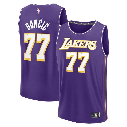 Los Angeles Lakers Luka Dončić Fanatics Youth Fast Break Jersey - Statement Edition - Purple Team Jersey Sports Fan Apparel