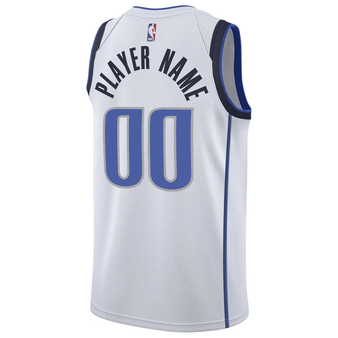 Dallas Mavericks Nike 2020/21 Swingman Custom Jersey - Association Edition - White Team Jersey Sports Fan Apparel