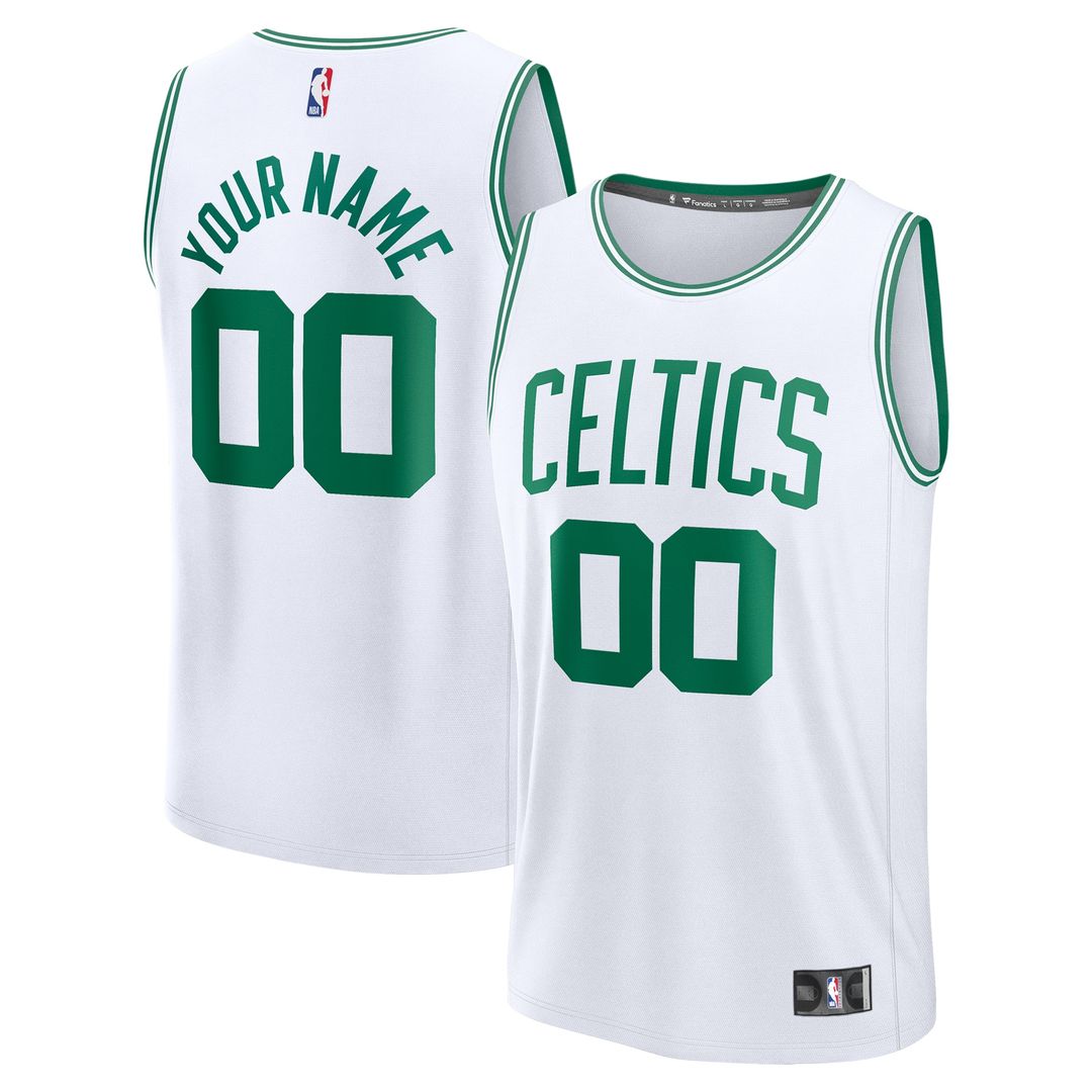 Boston Celtics Fanatics Youth Fast Break Custom Replica Jersey - Kelly Green - Icon Edition Team Jersey Sports Fan Apparel