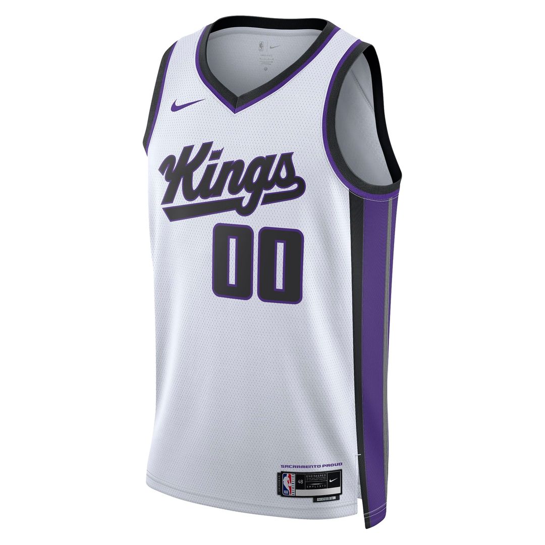 Sacramento Kings Nike Unisex Swingman Custom Jersey - Association Edition - White Team Jersey Sports Fan Apparel
