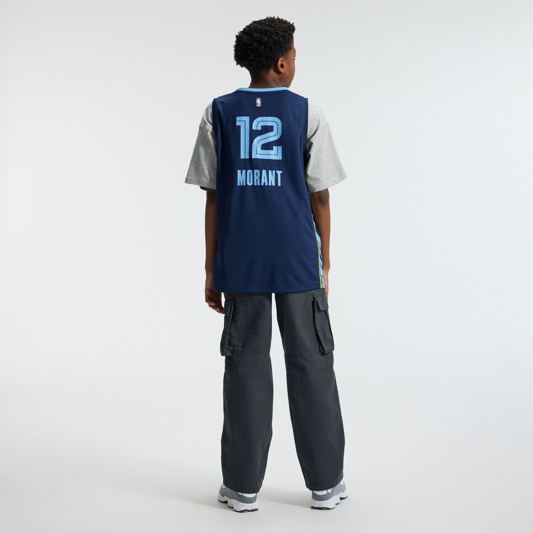 Memphis Grizzlies Ja Morant Fanatics Youth Fast Break Replica Player Jersey - Icon Edition - Navy Team Jersey Sports Fan Apparel