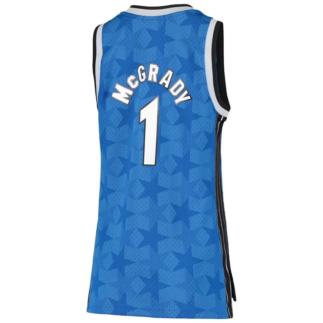Orlando Magic Tracy McGrady Mitchell & Ness Women's 2000/01 Hardwood Classics Swingman Jersey - Blue Team Jersey Sports Fan Apparel