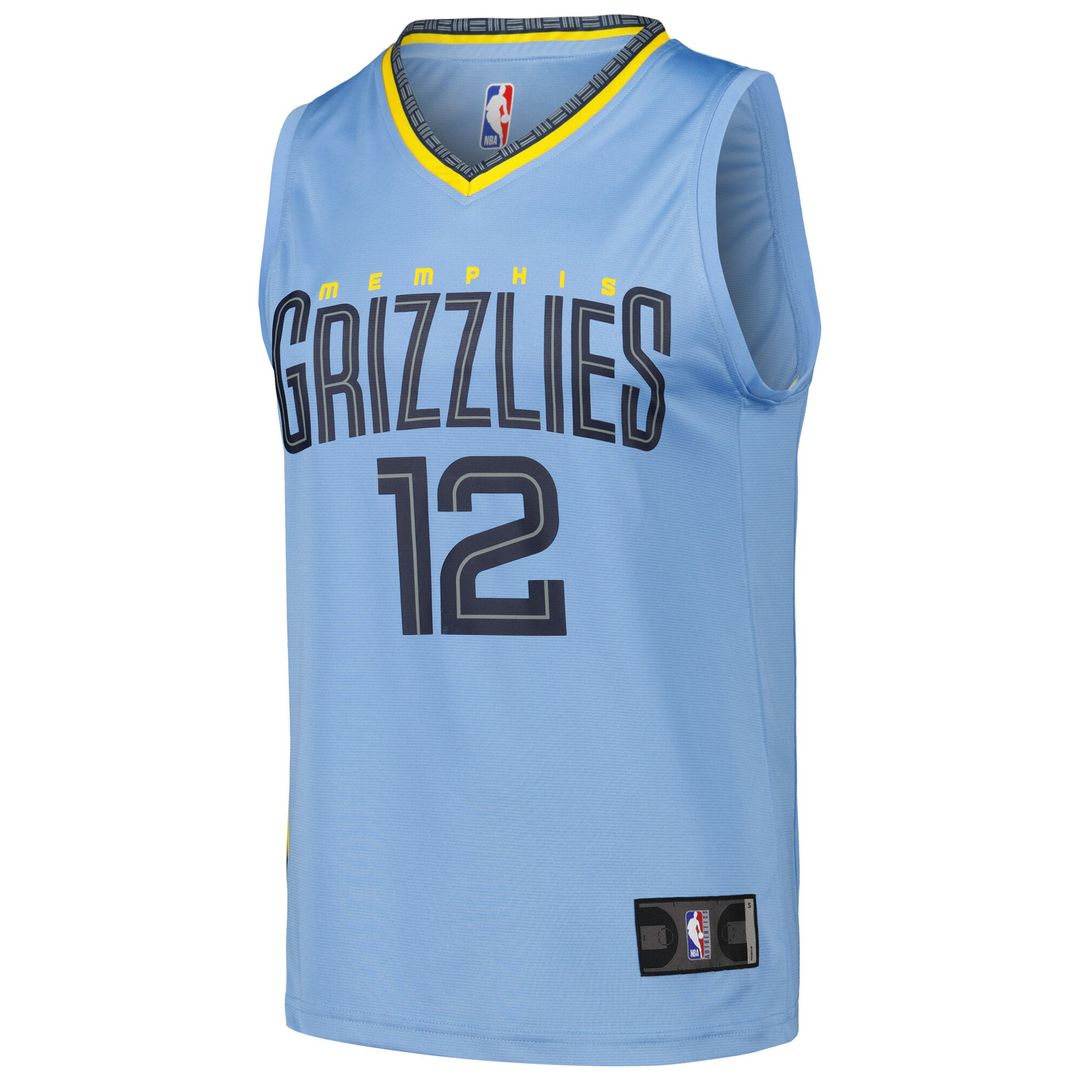 Memphis Grizzlies Ja Morant Fanatics Fast Break Replica Player Jersey - Statement Edition - Light Blue Team Jersey Sports Fan Apparel