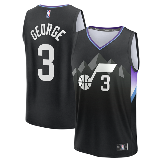 Utah Jazz Keyonte George Fanatics Fast Break Replica Jersey - Statement Edition - Black Team Jersey Sports Fan Apparel
