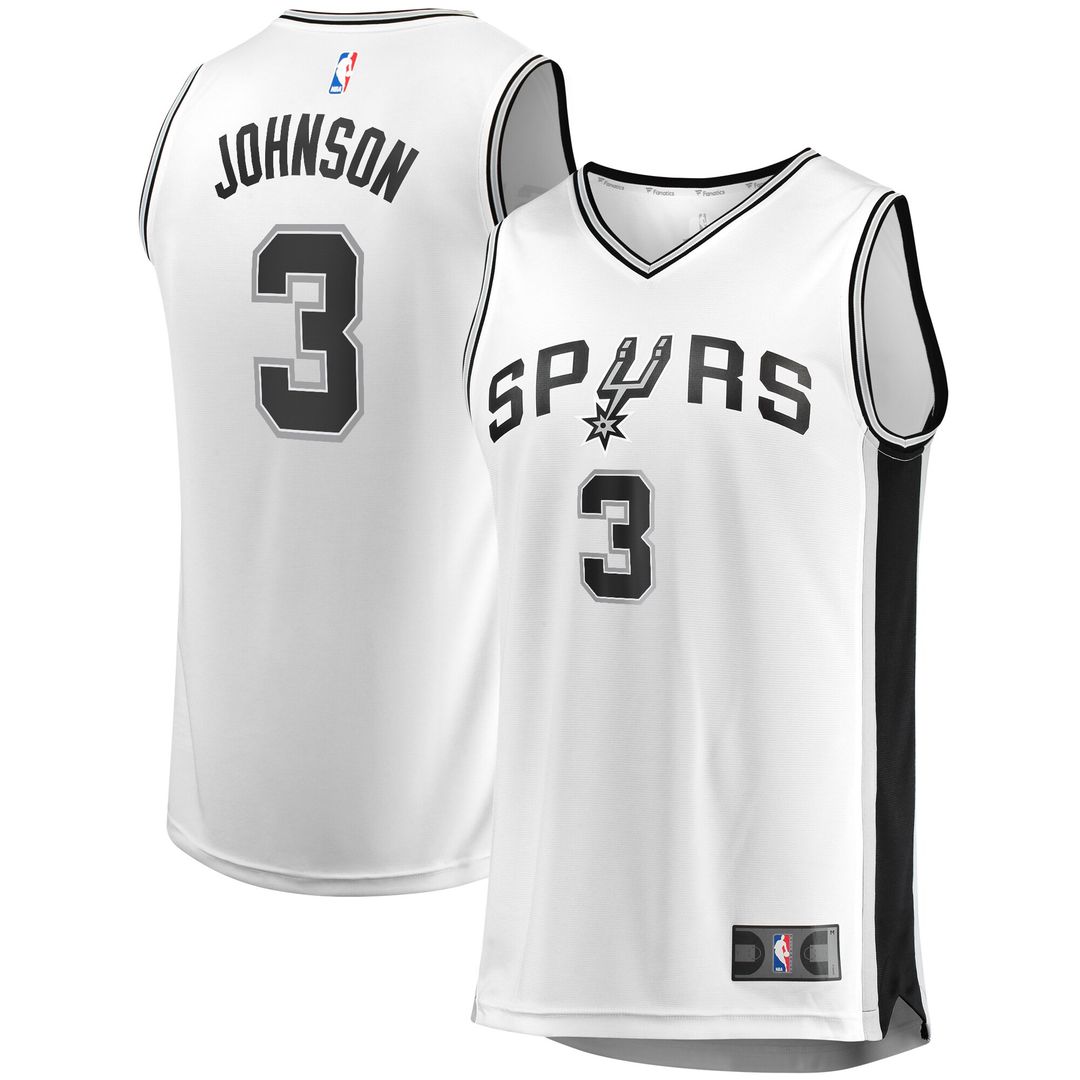 San Antonio Spurs Keldon Johnson Fanatics Fast Break Association Jersey - White Team Jersey Sports Fan Apparel