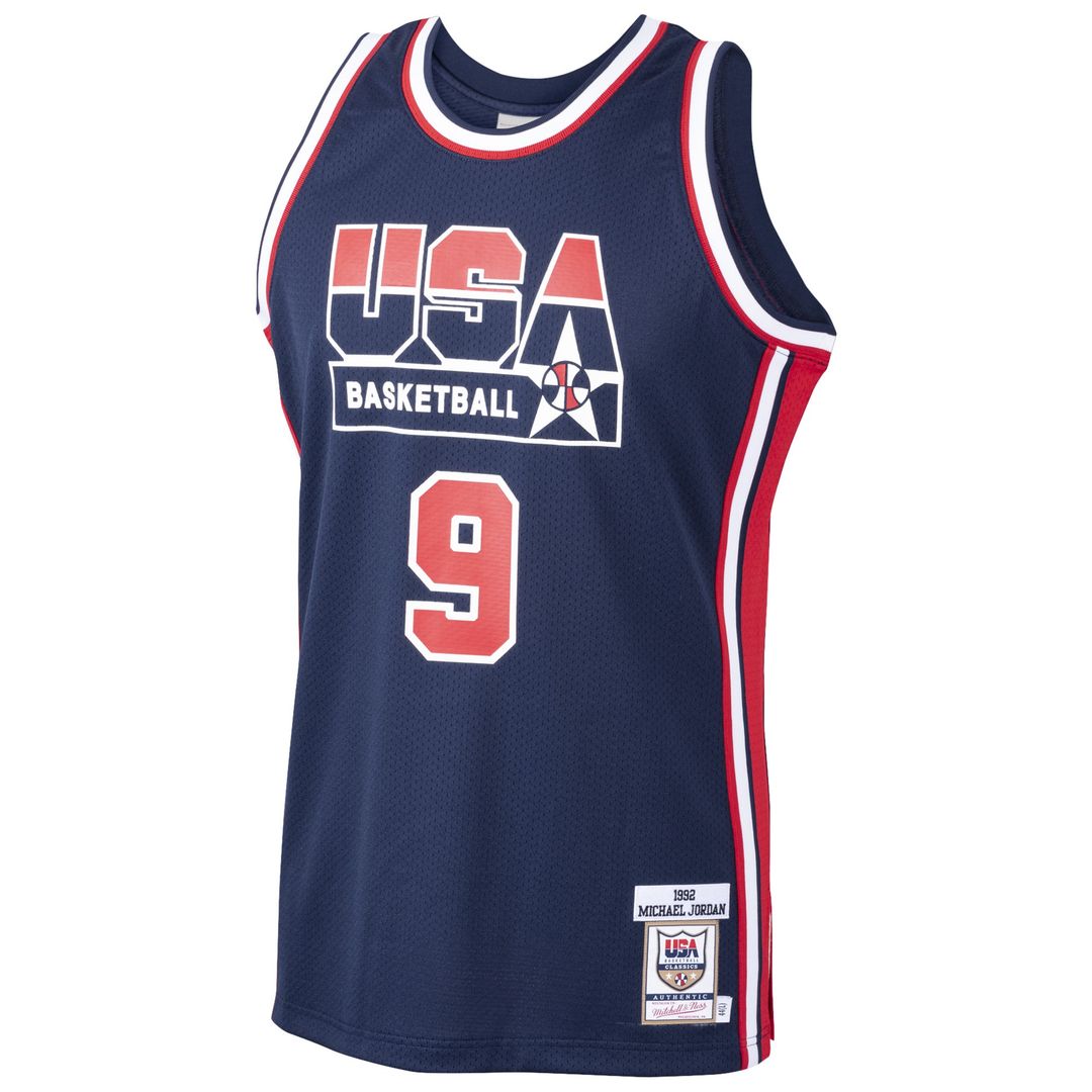 Michael Jordan USA Basketball Mitchell & Ness Home 1992 Dream Team Authentic Jersey - Navy Team Jersey Sports Fan Apparel
