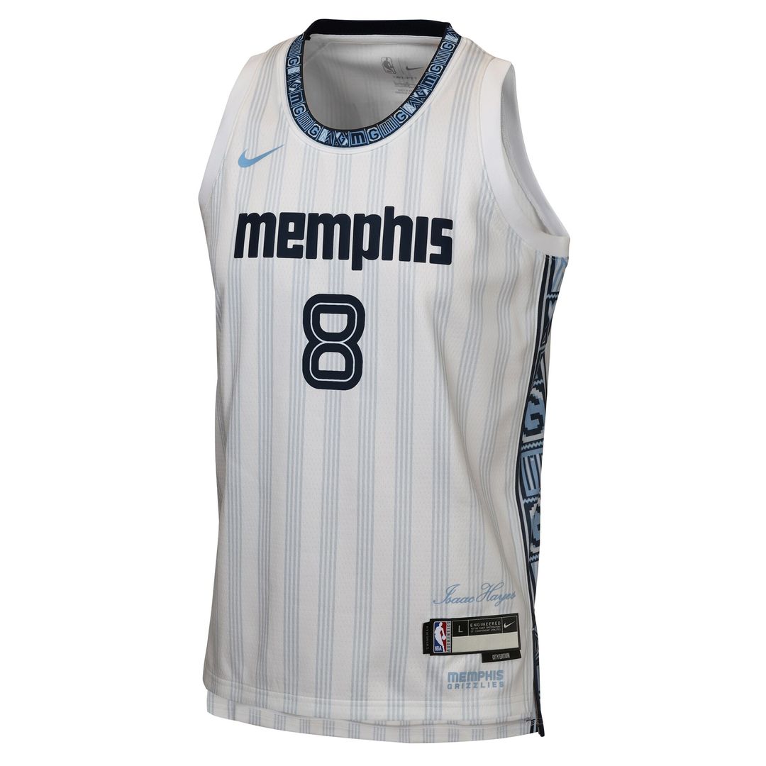 Memphis Grizzlies Jaren Jackson Jr. Nike Youth 2025/26 City Edition Swingman Jersey - White Team Jersey Sports Fan Apparel