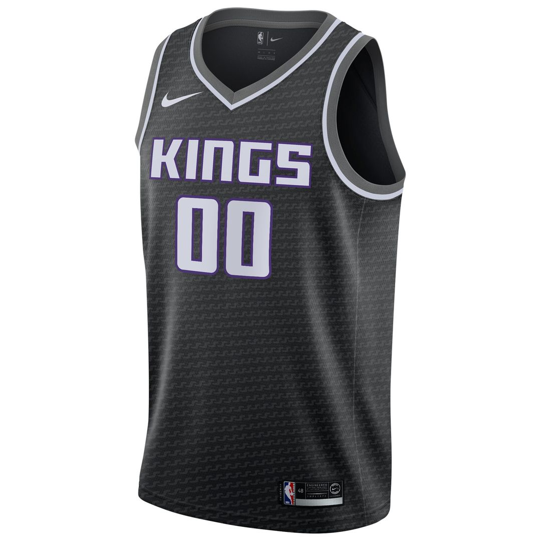 Sacramento Kings Nike Swingman Custom Jersey Black - Statement Edition Team Jersey Sports Fan Apparel