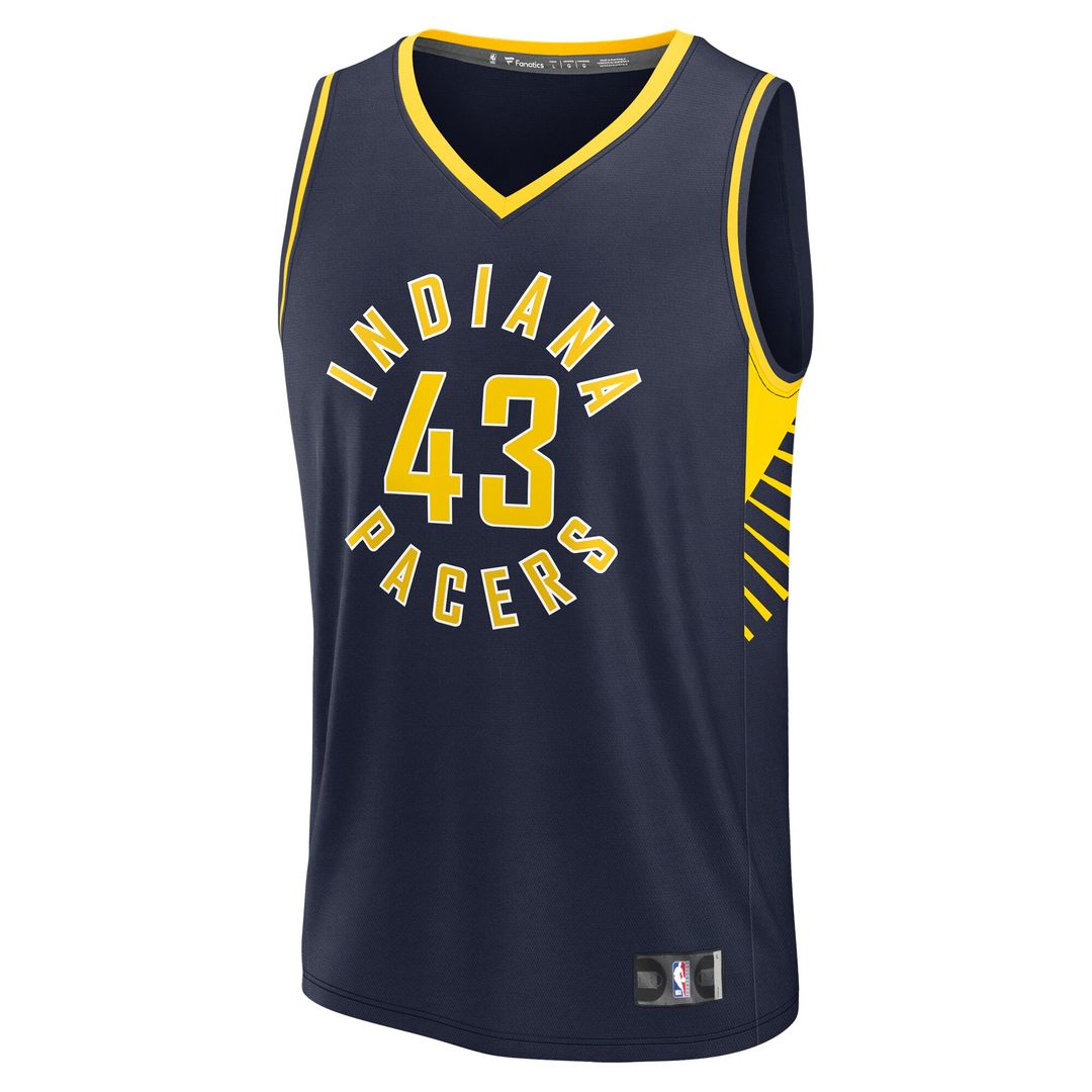 Indiana Pacers Pascal Siakam Fanatics Youth Fast Break Player Jersey - Icon Edition - Navy Team Jersey Sports Fan Apparel