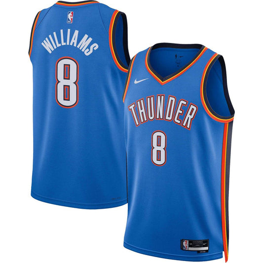 Oklahoma City Thunder Jalen Williams Nike Unisex Swingman Jersey - Icon Edition - Blue Team Jersey Sports Fan Apparel