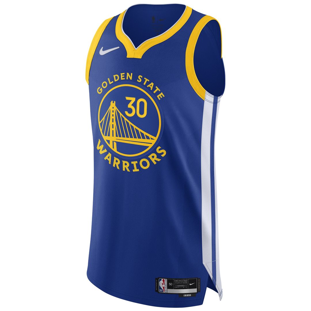 Golden State Warriors Stephen Curry Nike Authentic Jersey - Icon Edition - Royal Team Jersey Sports Fan Apparel