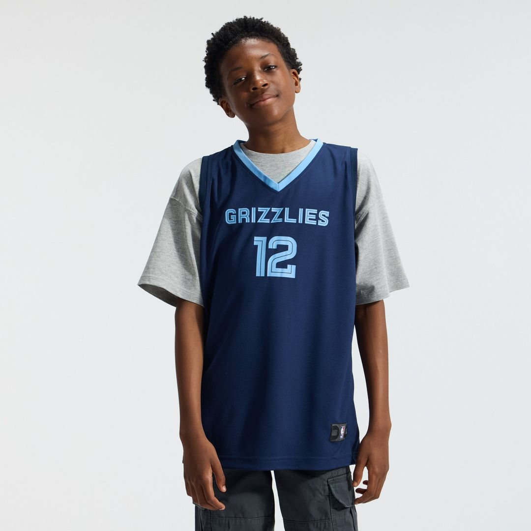 Memphis Grizzlies Ja Morant Fanatics Youth Fast Break Replica Player Jersey - Icon Edition - Navy Team Jersey Sports Fan Apparel