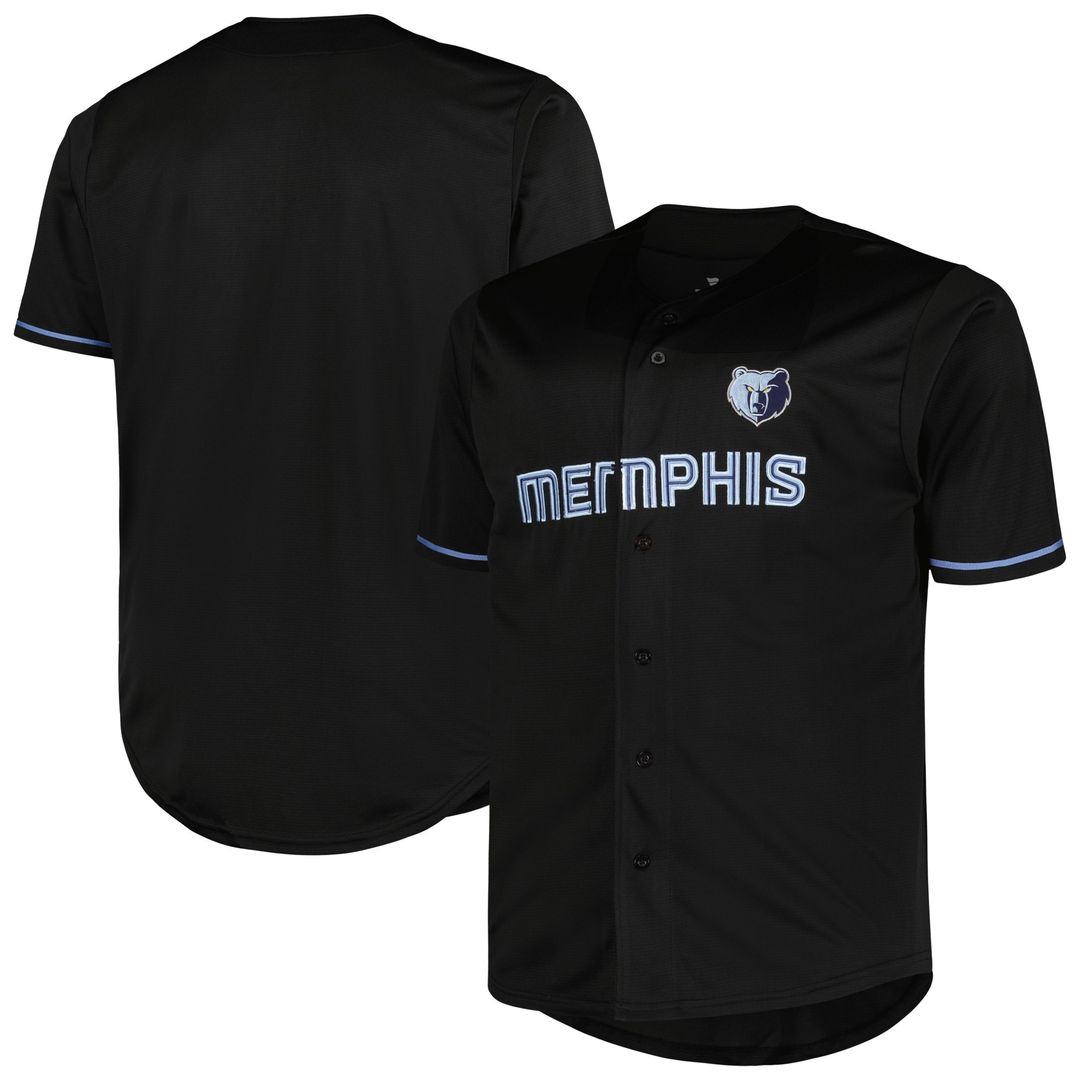 Memphis Grizzlies Profile Big & Tall Pop Jersey - Black Team Jersey Sports Fan Apparel