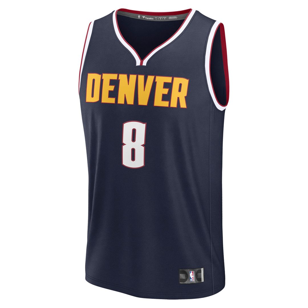 Denver Nuggets Peyton Watson Fanatics Fast Break Replica Player Jersey - Icon Edition - Navy Team Jersey Sports Fan Apparel