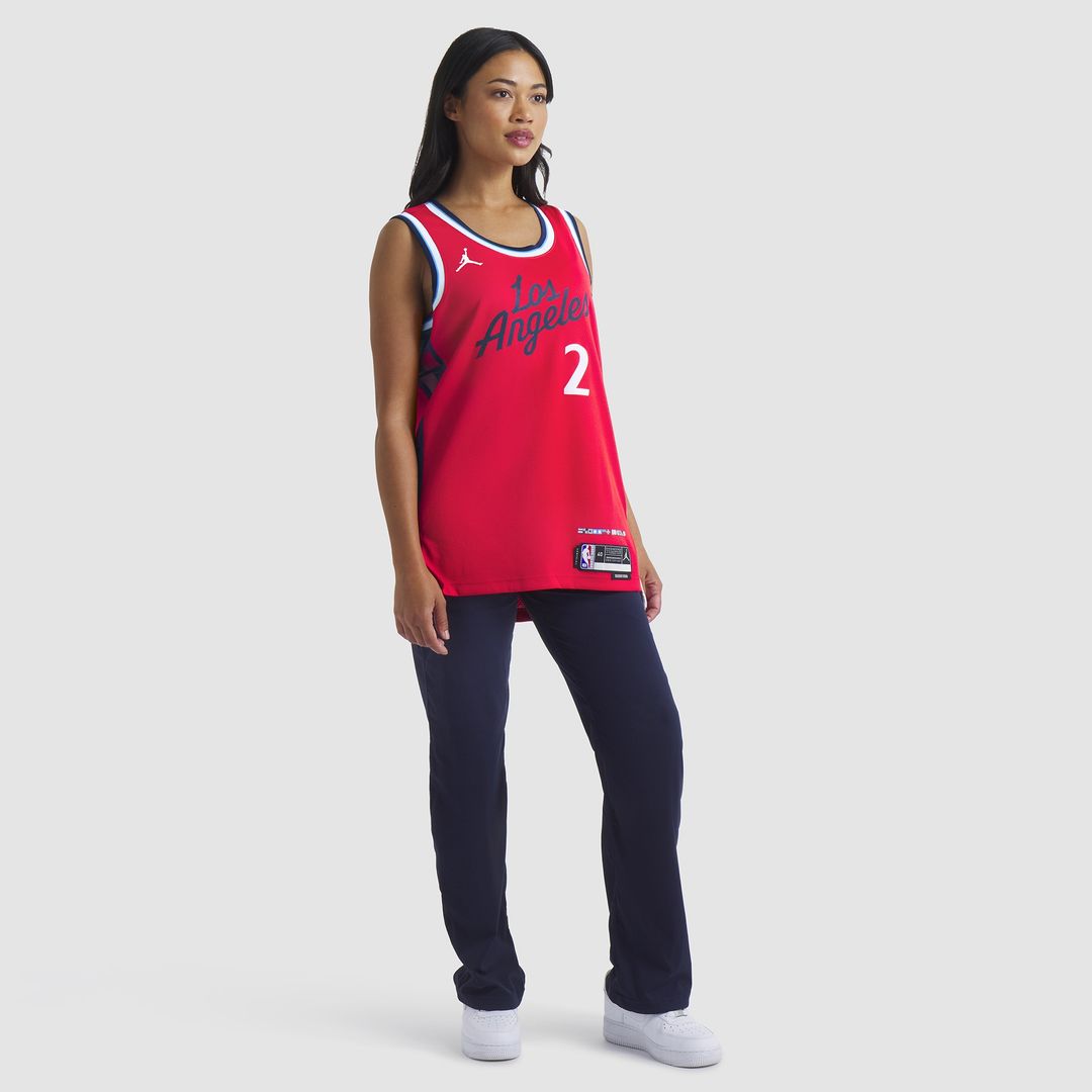 LA Clippers Kawhi Leonard Jordan Brand Unisex 2024/25 Swingman Jersey - Statement Edition - Red Team Jersey Sports Fan Apparel