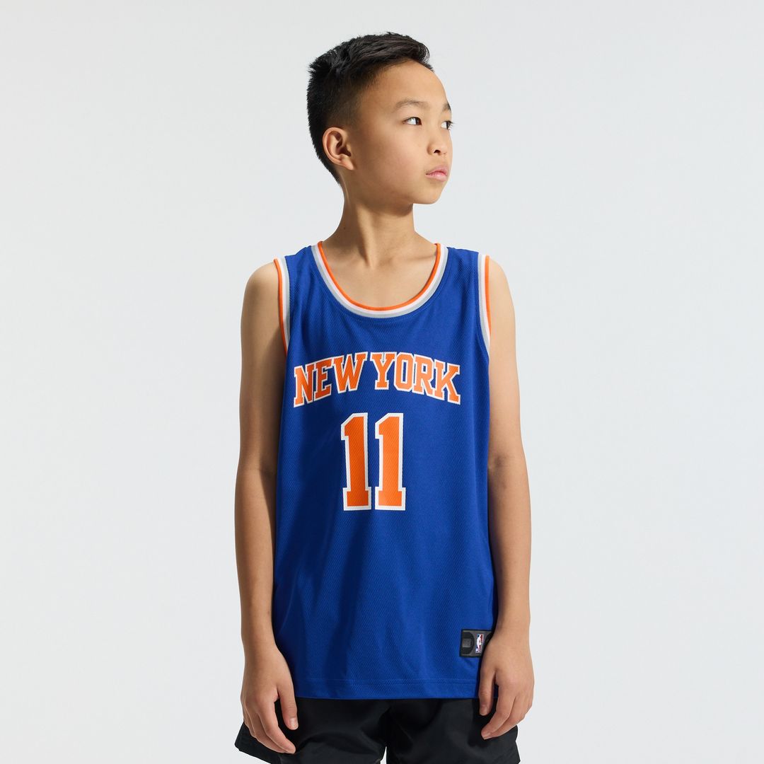 New York Knicks Jalen Brunson Fanatics Youth Fast Break Replica Player Jersey - Icon Edition - Blue Team Jersey Sports Fan Apparel