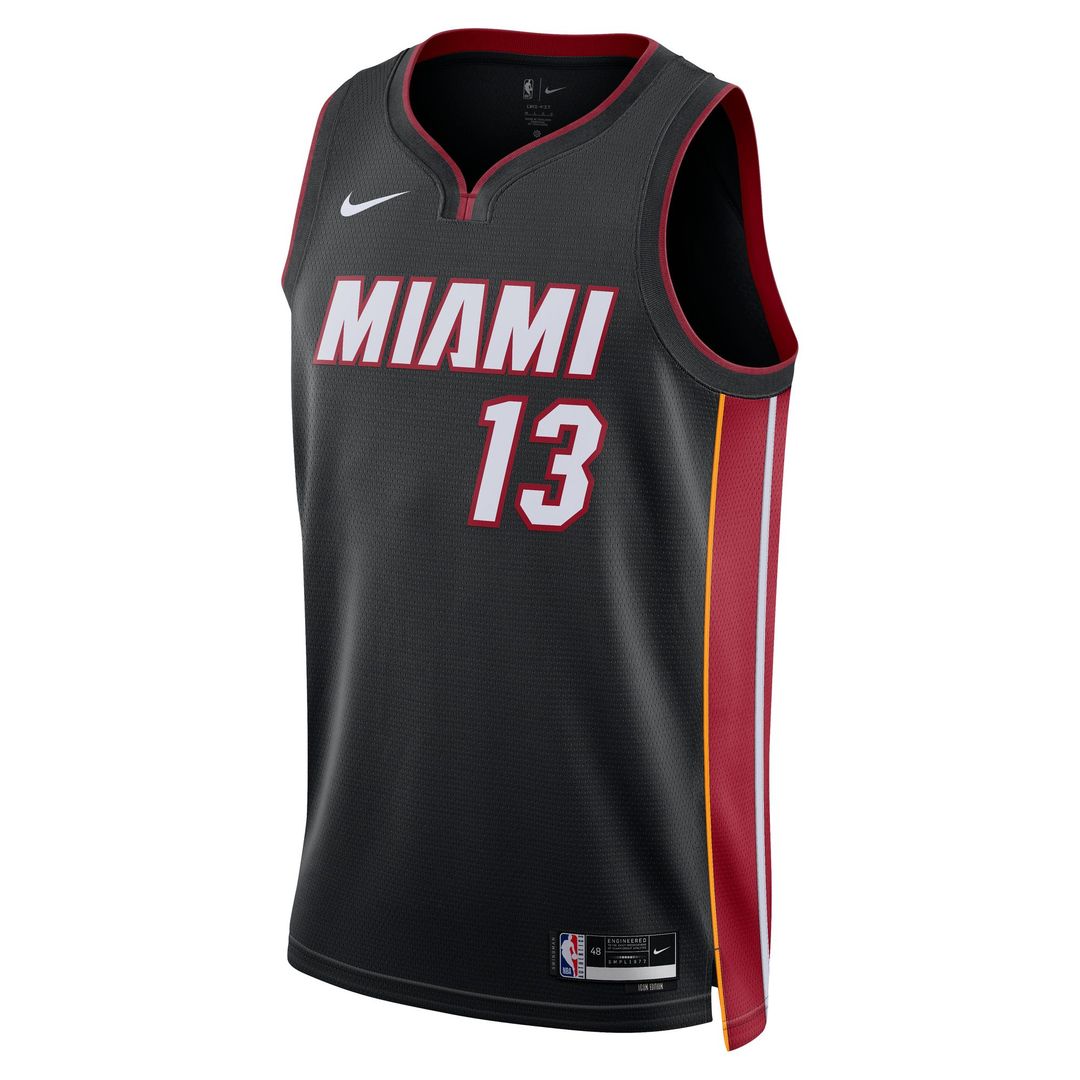 Miami Heat Bam Adebayo Nike Unisex Swingman Jersey - Icon Edition - Black Team Jersey Sports Fan Apparel