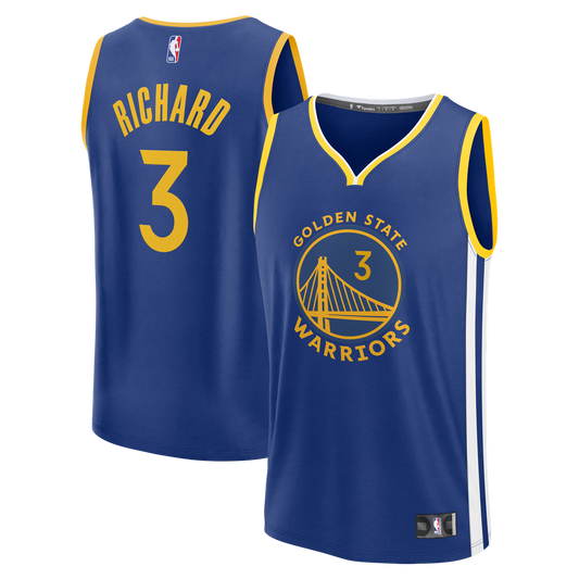 Golden State Warriors Will Richard Fanatics Fast Break Replica Jersey - Blue - Icon Edition Team Jersey Sports Fan Apparel