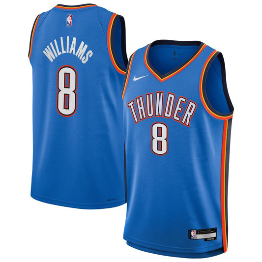 Oklahoma City Thunder Jalen Williams Nike Youth Swingman Jersey - Icon Edition - Blue Team Jersey Sports Fan Apparel