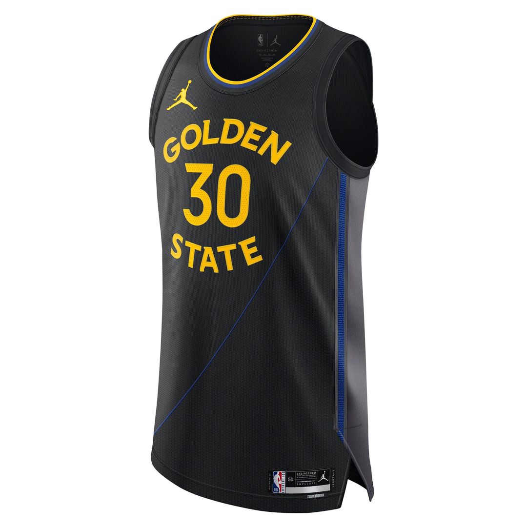 Golden State Warriors Stephen Curry Jordan Brand 2024/25 Authentic Jersey - Statement Edition - Black Team Jersey Sports Fan Apparel