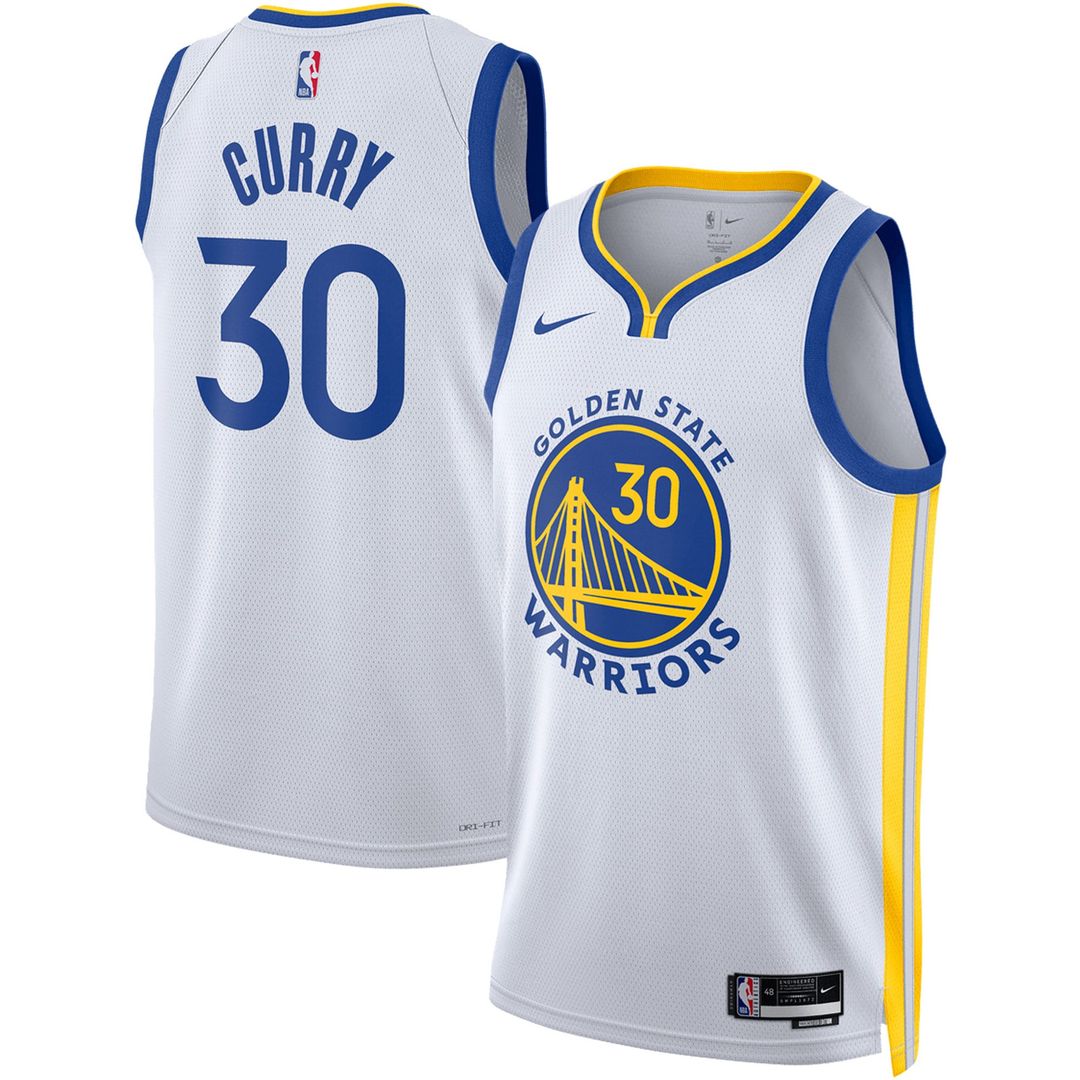 Golden State Warriors Stephen Curry Nike Unisex Swingman Jersey - Association Edition - White Team Jersey Sports Fan Apparel